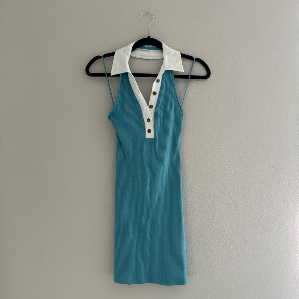 Urban Outfitters Dalton Ribbed Knit Mini Dress